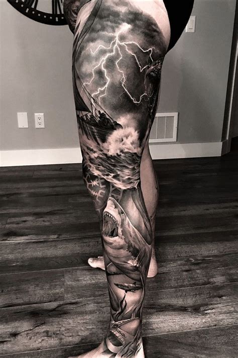 159 Stunning Leg Tattoo Ideas For Men in 2024